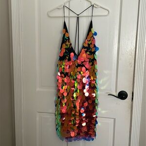 Super cute color changing sequin dress NWT never been worn size large